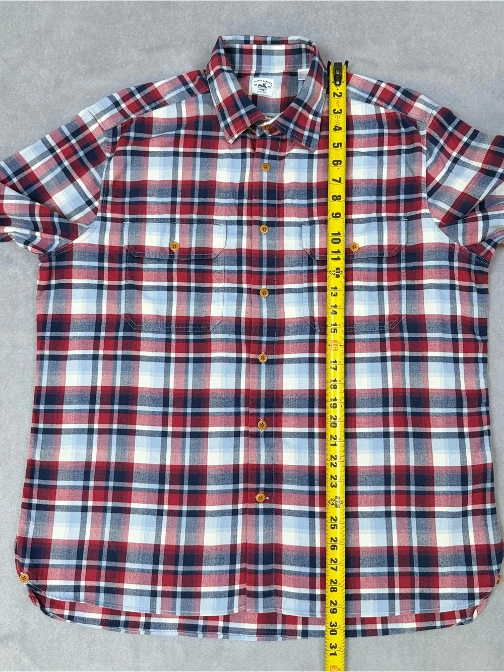 Atlantic Rancher Company Men’s XL Plaid Flannel Shirt Made in Portugal